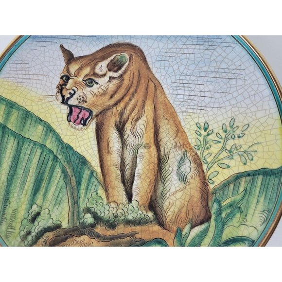 Vtg Veneto Flair Plate Puma V. Tiziano Italy Limited Edition - Picture 2 of 6